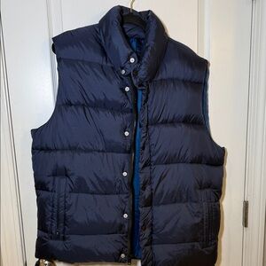 Old Navy Men's Dark Blue Puffer Vest, size L